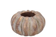 CONCRETE GOLDEN POT PUMPKIN 12X12X7CM