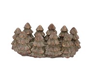 CONCRETE GOLDEN POT TREES 28X17X11CM