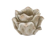 CONCRETE SAINT ANTIQUE GREY POT ROSE 20X20X13CM