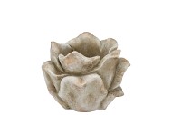 CONCRETE SAINT ANTIQUE GREY POT ROSE 17X17X12CM