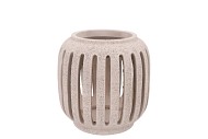CONCRETE WHITE CANDLE HOLDER LONG 16X16X16CM