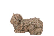 CONCRETE GOLDEN BULL 17X10X10CM