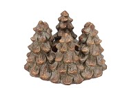 CONCRETE GOLDEN POT XMAS TREE 20X21X14CM