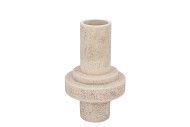 CONCRETE WHITE VASE TUBE 16X16X25CM