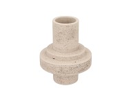 CONCRETE WHITE VASE TUBE 16X16X19CM