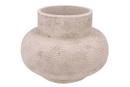 CONCRETE WHITE VASE NECK 37X37X28CM