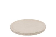 CONCRETE WHITE PLATE 30X30X3CM