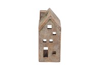 CONCRETE GOLDEN HOUSE DECO 7X8X14CM