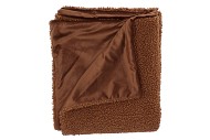 MONTANA TEDDY BROWN PLAID 140X180CM