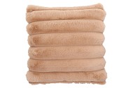 MONTANA STRIPE SAND CUSHION FUR LOOK 45X45CM