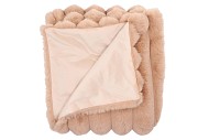 MONTANA STRIPE SAND PLAID FUR LOOK 140X180CM