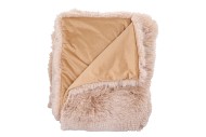 MONTANA FAUX SAND PLAID FUR 140X180CM