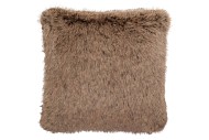 MONTANA FAUX BROWN CUSHION FUR 45X45CM