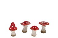 WONDERLAND RED MUSHROOM ASS 8X8X10CM