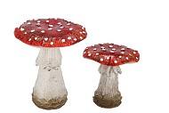 WONDERLAND RED MUSHROOM ASS 11X11X13CM