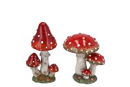 WONDERLAND RED MUSHROOM BOLETUS  ASS 8X8X9CM