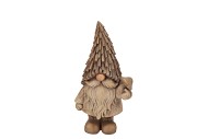 WONDERLAND NATURAL XMAS SANTA MUSHROOM 11X8X21CM