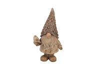 WONDERLAND NATURAL XMAS SANTA  15X10X26CM