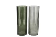 MARLY GREEN VASE ASS 10X10X28CM