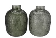 MARLY GREEN VASE NECK ASS 21X21X28CM