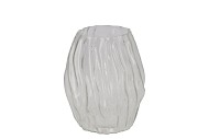 MARLY CLEAR VASE STRUCTURE 13X13X16CM