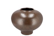 MERLIN BROWN VASE BOL 25X21CM