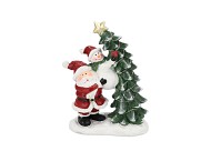 YULE SANTA LIGHT UP W BATTERY 17X9X21CM