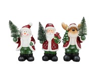 YULE SANTA SNOWMAN LED ASS 12X9X20CM