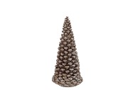 XAVI BROWN XMAS TREE 10X10X19CM