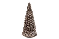 XAVI BROWN XMAS TREE 17X17X37CM