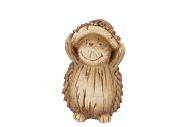 WONDERLAND BROWN HEDGEHOG HAPPY 12X12X20CM