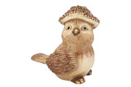 WONDERLAND BROWN BIRD 29X19X30CM