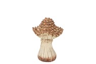 WONDERLAND BROWN MUSHROOM 8X8X11CM