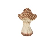 WONDERLAND BROWN MUSHROOM 11X11X15CM