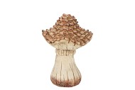 WONDERLAND BROWN MUSHROOM 15X15X21CM