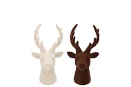 X-MAS FLOCK BROWN SAND DEER ASS 7X7X10CM
