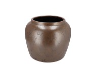 MERLIN BROWN VASE 18X16CM