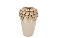 NANCY BEIGE VASE LONG FLOWER 23X22X29CM