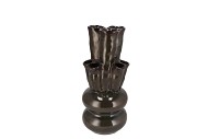 MERLIN GREEN VASE TUBES 14X30CM