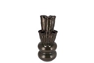 MERLIN GREEN VASE TUBES 12X23CM