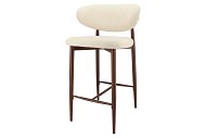 CHAIR NARA BEIGE BAR STOOL 53X50X92CM