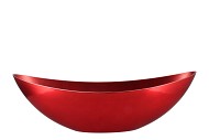 MELAMINE LISA RED BOAT OVAL 55X14X18CM
