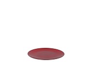 MELAMINE LISA RED PLATE ROUND 18X18X2CM