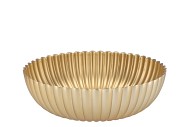 MELAMINE LISA GOLD BOWL 25X25X9CM