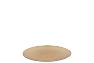 MELAMINE LISA GOLD PLATE ROUND 22X22X2CM