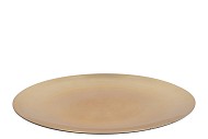 MELAMINE LISA GOLD PLATE ROUND 40X40X2CM