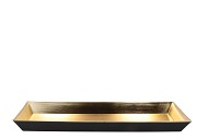 MELAMINE LISA GOLD BOWL SQUARE 50X20X4CM