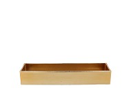 MELAMINE LISA GOLD BOWL SQUARE 32X11X5CM