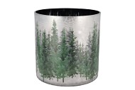 RUBY SILVER T-LIGHT FOREST 20X20CM NM