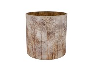 RUBY BROWN T-LIGHT FOREST 15X15CM